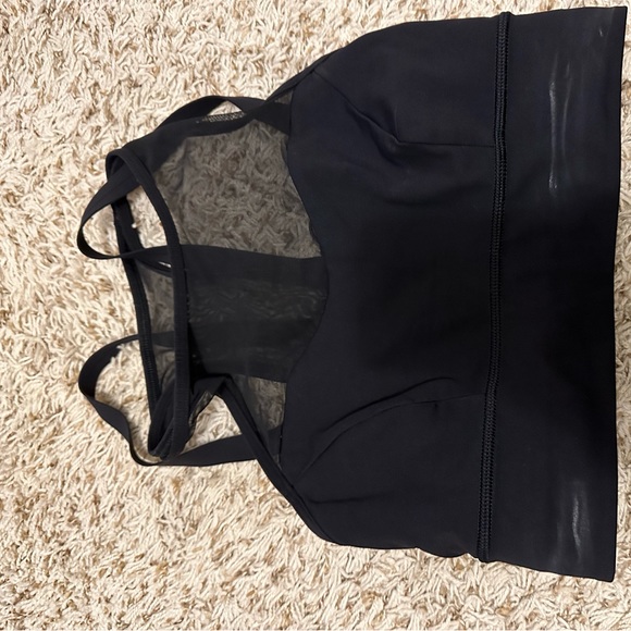 Lululemon black mesh strappy bra size 4 - Picture 1 of 2